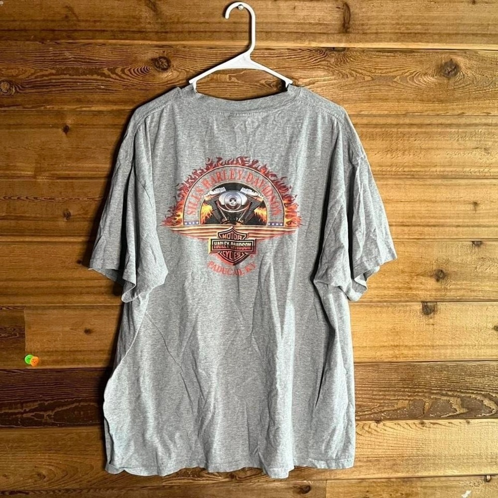 Harley Davidson grey pocket tee Size - Picture 2 of 5